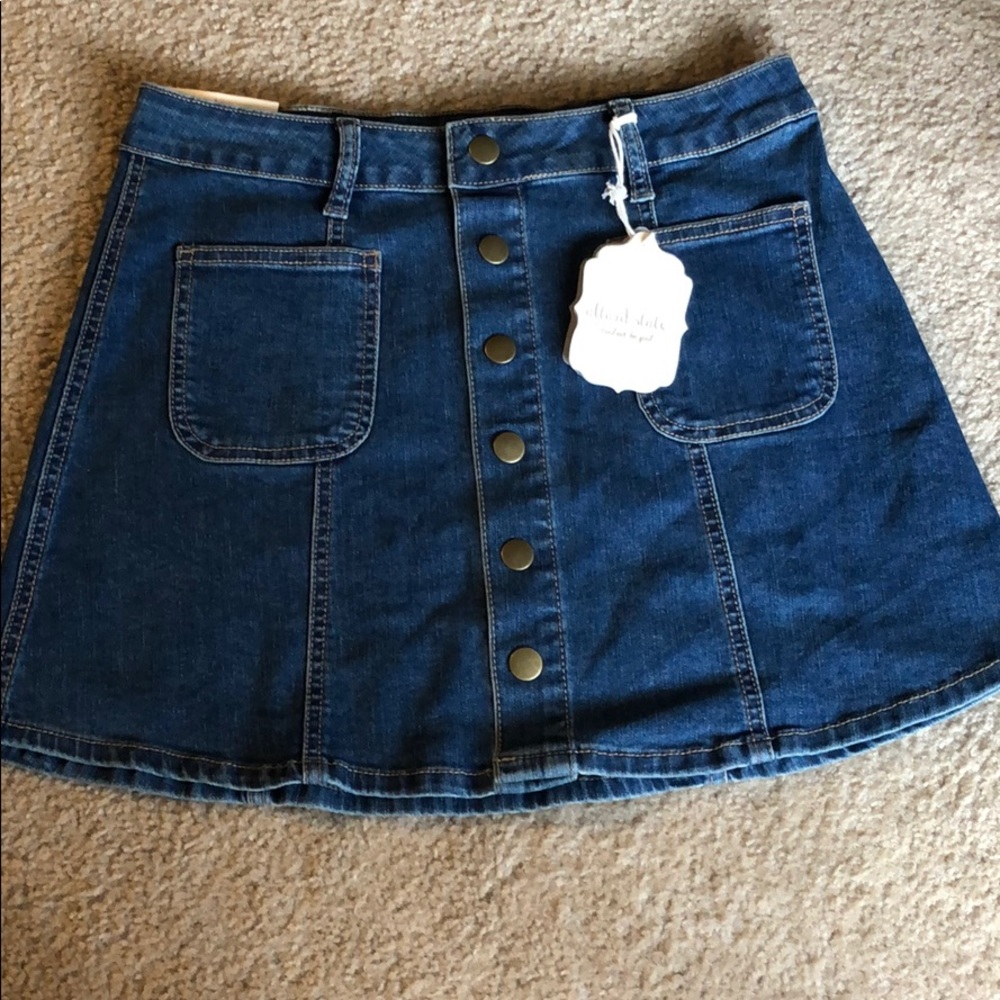 Altard state jean skirt